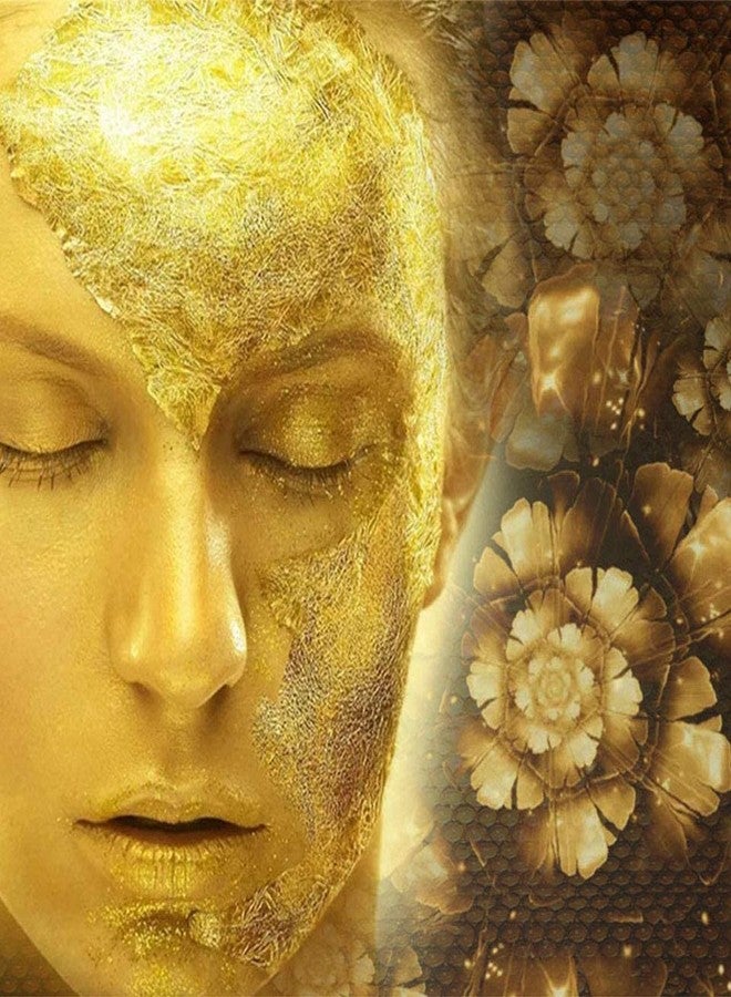 Unique Gold Leafing Studio مسحوق الذهب اللامع من يو جي إل إس - مفيد للحصول على تأثير الذهب الحقيقي اللامع في الفنون والحرف اليدوية، والرسم، ولوحات التنجور، والطلاء، وديكورات المنزل، والكعك، والأطعمة، والدهانات، ومجموعات العناية بالوجه، إلخ. (50 غرام) - Image 3